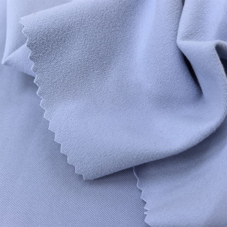 Polyester Spandex Textured DTY Matte Yarn With Reverse Side Brushed Finish factory
